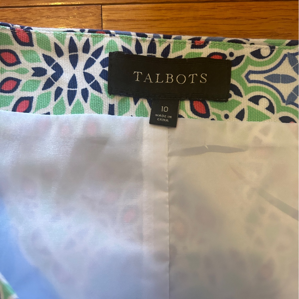 Talbots Skirt Multicolor Geometric Pattern Women’… - image 7